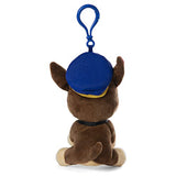GUND Paw Patrol Chase Backpack Clip Plush Stuffed Animal Dog, Blue, 4"