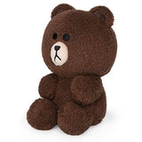GUND Line Friends Brown Seated Plush Stuffed Animal Bear, Brown, 7"