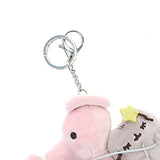 GUND Pusheen Mermaid and Seahorse Magical Kitties Plush Deluxe Keychain Clip, Multicolor, 8.5"