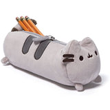 Enesco Pusheen Pencil Holder bundle with Green Hey Journal, and Pencil Case