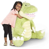 Melissa & Doug Gentle Jumbo Dinosaur Giant Stuffed Plush Animal (Sits Nearly 3 Feet Tall)