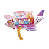 Littlest Pet Shop Pet Jet Playset Toy, Includes 4 Pets, Adult Assembly Required (No Tools Needed), Ages 4 and Up (Amazon Exclusive)