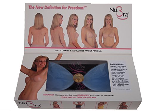Nubra Women's Silicone Adhesive Bra, Blue, A