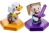 Minecraft Earth Boost Mini Figure 2-Pack, NFC Chip Enabled for Play with Minecraft Earth Augmented Reality Mobile Device Game, Toys for Girls and Boys Age 6 and Up