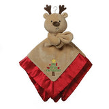 GUND Baby My First Christmas Reindeer Lovey Plush Blanket, 12", Brown