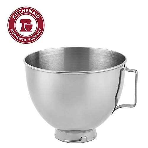 KitchenAid Stainless Steel Bowl K45SBWH, 4.5-Quart, Silver