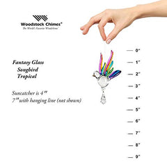 Woodstock Chimes CSTRO The Original Guaranteed Musically Tuned Fantasy Glass Suncatcher, Multi Color