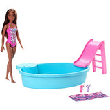 Barbie Doll and Playset - Pool - One Doll Included