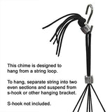 Woodstock Chimes BPMAS The Original Guaranteed Musically Tuned 32-Inch Bells of Paradise Wind Chime, Antique Silver