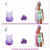 Barbie Color Reveal Foam! Doll & Pet Friend with 25 Surprises: Scented Bubbles, Outfits, Hair Extension, Kid Bracelet & Charm Hidden in Sand; Sunny Strawberry-Theme; Gift for Kids 3 Years & Older