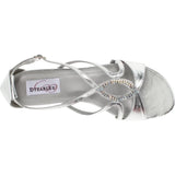 Dyeables Women's Harper Manmade Platform Sandal,Silver Metallic,9.5 B US