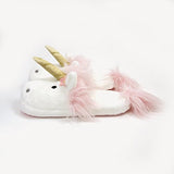 GUND Unicorn Stuffed Animal Plush Slippers, White, One Size