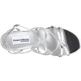 Dyeables Women's Runway Sandal,Silver,7.5 M