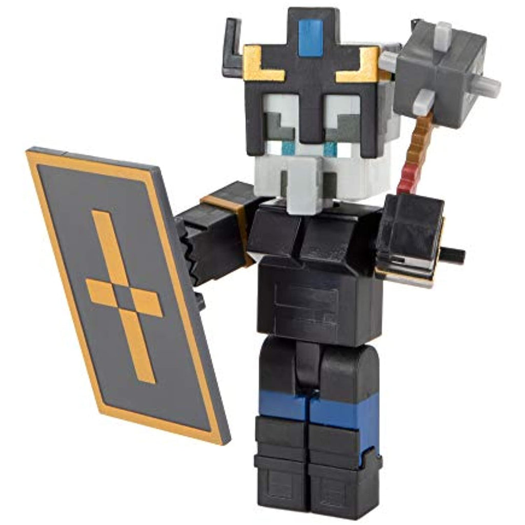 Minecraft Illager Royal Guard 3.25-in Collectible Battle Figure and Accessories, Based on Video Game, Imaginative Story Play Gift for Boys and Girls Age 6 and Older