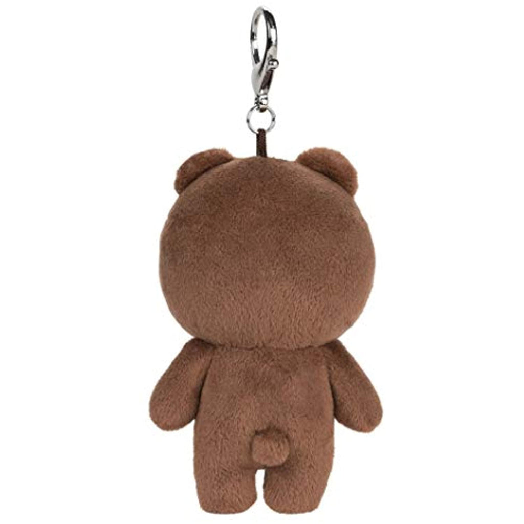 GUND LINE Friends Brown Bear Backpack Clip Plush Stuffed Animal, 5"