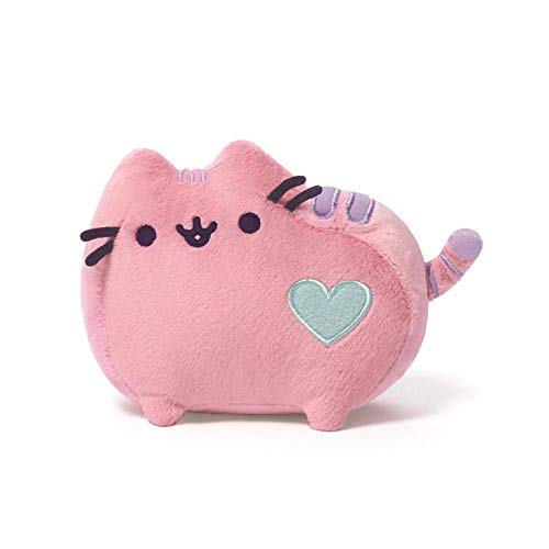 GUND Pusheen Heart Pastel Cat Plush Stuffed Animal, Pink, 6"