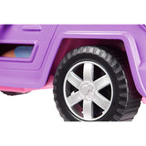Barbie Off-Road Vehicle, Purple with Pink Seats and Rolling Wheels, 2 Seats, Gift for 3 to 7 Year Olds