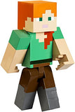 Mattel FLC72 Minecraft Alex Action Figure Large Scale, 8.5"