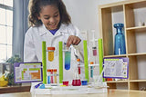 Thames & Kosmos Ooze Labs Chemistry Station Science Experiment Kit, 20 Non-Hazardous Experiments Including Safe Slime, Chromatography, Acids, Bases & More