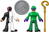 Imaginext Fisher-Price DC Super Friends The Riddler and Two Face Figures, Multicolor (GBL90)