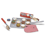 Melissa & Doug Flip and Serve Pancake Set with Slice and Bake Cookie Set – Wooden