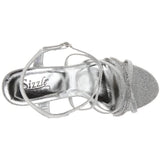 Sizzle by Coloriffics Women's Shelly Dress Sandal,Silver,7 M US