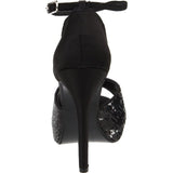 Touch Ups Women's Debbie Ankle-Strap Sandal,Silver Sequins,6 M US