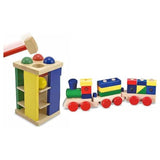 Melissa and Doug Stacking Train & Pound and Roll Tower