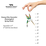 Woodstock Chimes CHPAS Rainbow Makers Crystal Suncatchers Fantasy Glass Hummingbird, Spring Pastels