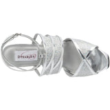 Dyeables Women's Rumer Platform Sandal,Silver,9.5 B US