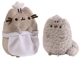 GUND Pusheen and Stormy Baking Plush Stuffed Animals, Collector Set of 2, Gray
