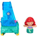 Bundle of 2 |Fisher-Price Little People Disney Princess Parade (Ariel & Flounder's Float + Aurora & Fairy Godmothers)