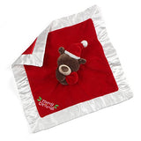 GUND Baby Merry Christmas Santa Bear Lovey Plush Blanket, 12", Red