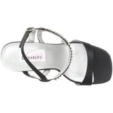 Dyeables Women's Jen Platform Sandal,White Satin,9 B US