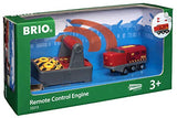 BRIO World - 33213 Remote Control Train Engine | 2 Piece Train Toy for Kids Ages 3 and Up