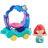 Bundle of 2 |Fisher-Price Little People Disney Princess, Parade Floats (Cinderella & Pals + Ariel & Flounder's Float)