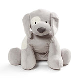 Baby GUND Spunky Dog Stuffed Animal Plush Sound Toy, Gray, 8"