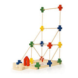 Guidecraft Texo Architecture Stem Educational Building Toy 65 - Piece Construction Set