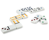 Cardinal Games - Traditions: Double Six Color Dot Dominoes