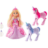 Barbie Dreamtopia Gift Set with Chelsea Princess Doll in Heart Dress, 2 Baby Unicorns and Accessories, Gift for 3 to 7 Year Olds
