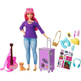 Barbie Helicopter, Pink and Blue with Spinning Rotor