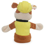 GUND Paw Patrol Rubble Hand Puppet Plush Stuffed Animal Dog, Yellow, 11"