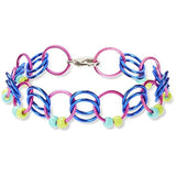 Melissa & Doug Color Link Bracelets: Jewelry Made Easy Series & 1 Scratch Art Mini-Pad Bundle (09472)