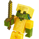 Minecraft Earth 3.25" Zombie with Gold Armor Figure