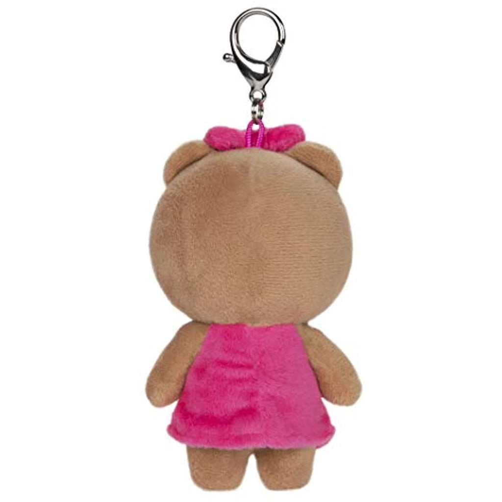 GUND LINE Friends Choco Bear Backpack Clip Plush Stuffed Animal, 5"