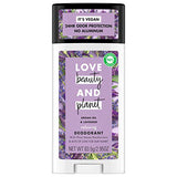 Love Beauty and Planet Aluminum-free Deodorant, Argan Oil and Lavender 2.95 oz