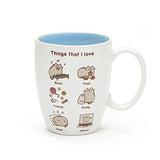 Pusheen by Our Name is Mud Things Pusheen Loves Stoneware Coffee Mug, 12 oz.