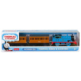 Thomas & Friends Thomas Annie & Clarabel, battery-powered motorized toy train for preschool kids 3 years and up