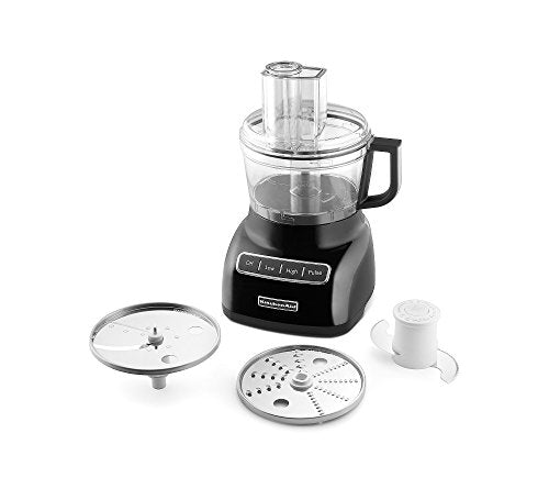 KitchenAid KFP0711OB 7 Cup Food Processor, Onyx Black