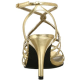 Dyeables Women's Runway Sandal,Gold Metallic Polyurethane,4.5 M
